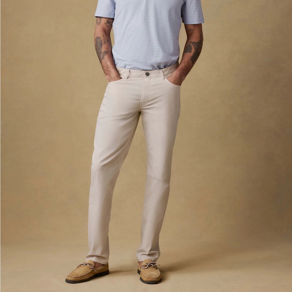 Faherty Movement 5 Pocket Pant Men's 31 x 30 Light Sand